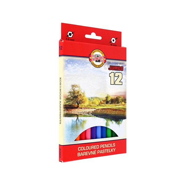 Pastelky KOH-I-NOOR Jumbo 12ks