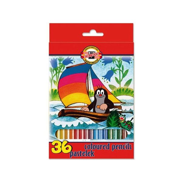 Pastelky KOH-I-NOOR šesťhranné, sada 36 ks