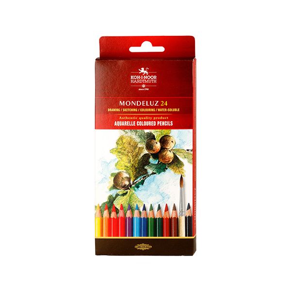 Pastelky KOH-I-NOOR akvarelové, sada 24 ks, plody