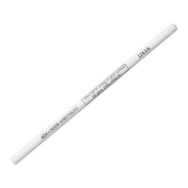 Ceruzka pastelová KOH-I-NOOR Na hladké plochy, biela 1 ks