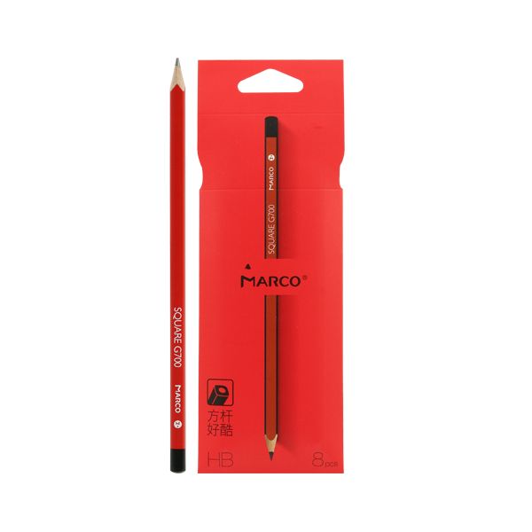 Ceruzka grafitová MARCO HB, sada 8 ks