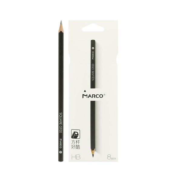 Ceruzka grafitová MARCO HB, sada 8 ks