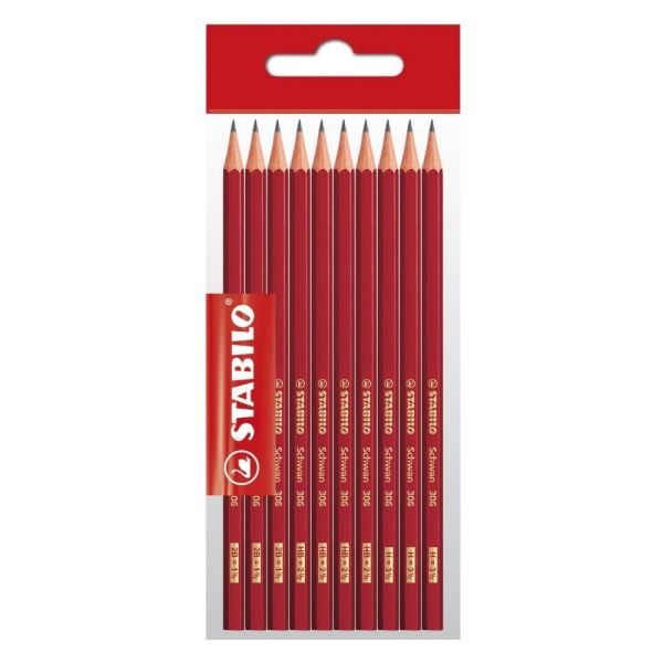 Sada ceruziek STABILO Schwan 306 (2B-HB-H) - 10 ks