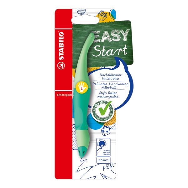 Ergonomický roller pre ľavákov STABILO EASYoriginal Pastel, mazateľný atrament