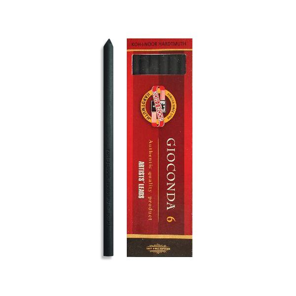 Uhol umelý KOH-I-NOOR 5.6 mm, čierny, sada 6 ks