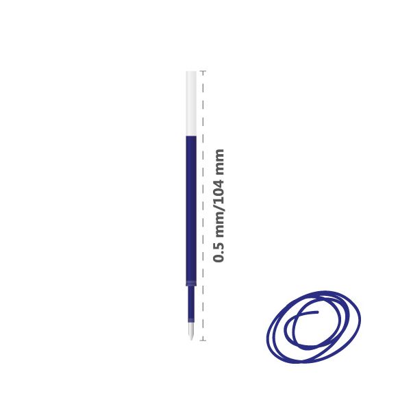 Náplň gélová JUNIOR 205 0,5 mm - modrá