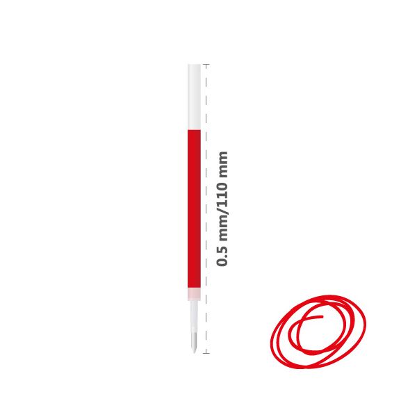 Náplň gélová DONG-A U-Knock 0,5 mm - červená