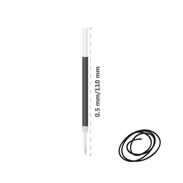 Náplň gélová DONG-A U-Knock 0,5 mm - čierna