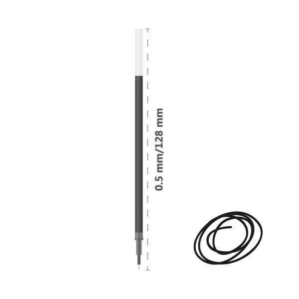 Náplň gélová DONG-A JellZone 0,5 mm - čierna