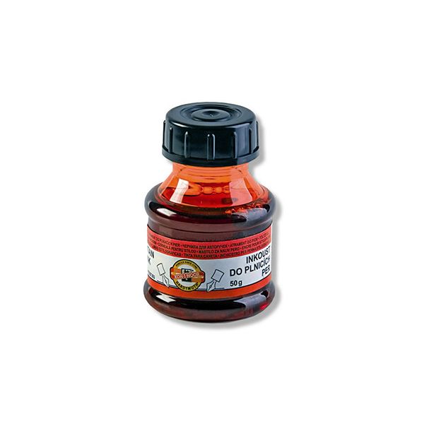 Atrament do plniaceho pera KOH-I-NOOR 50 ml, červený