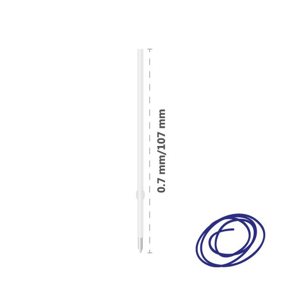 Náplň guľôčková X-10, 0,7 mm - modrá