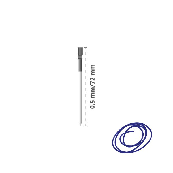 Náplň kovová Crystal Touch 0,5 mm - modrá