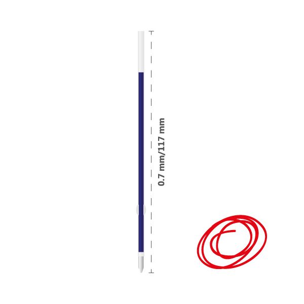 Náplň guličková DONG-A Anyball 0,7 mm - červená