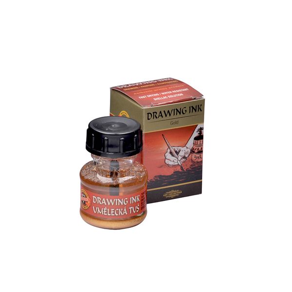 Tuš umelecký KOH-I-NOOR 20 g, zlatý