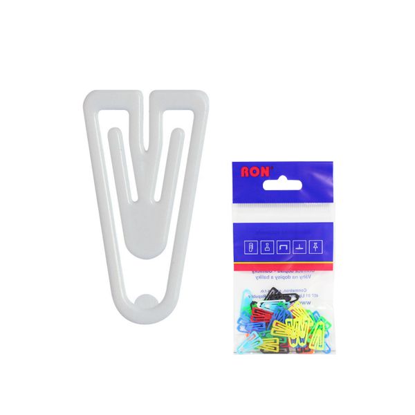 Listové spony plastové 621, tvar V, 21 mm (10ks)