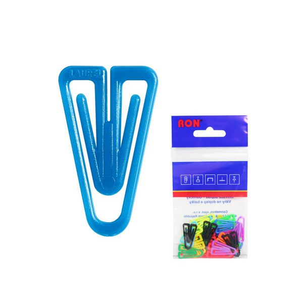 Listové spony plastové 622, tvar V, 25 mm (10ks)