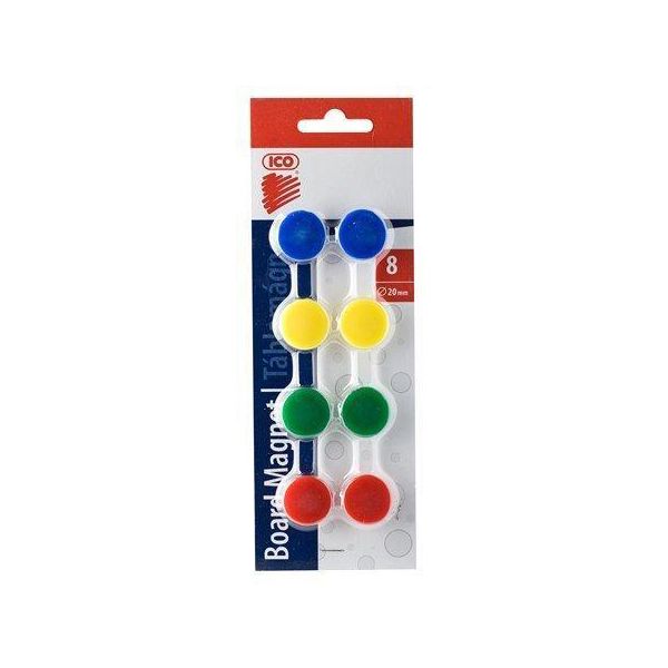 Magnetky, 20 mm, 4 farby