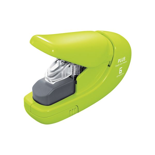 Zošívačka PLUS Paper Clinch mini SL-106AB (do 6 listov) zelená