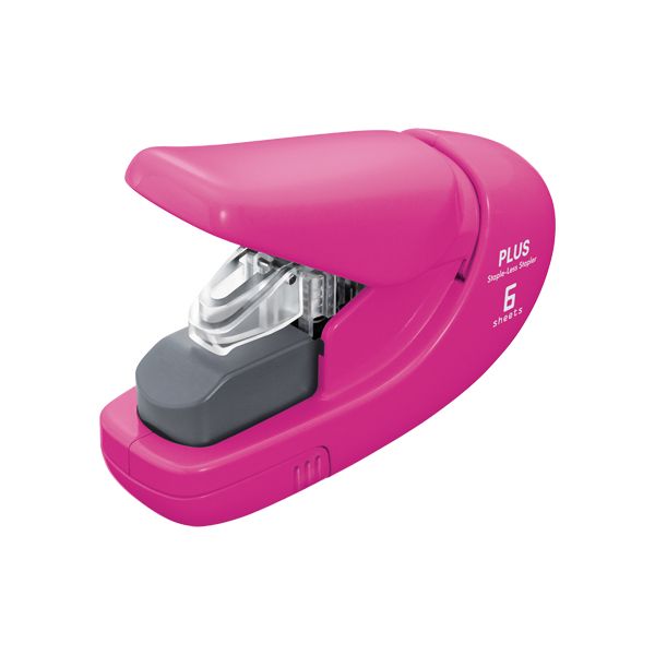 Zošívačka PLUS Paper Clinch mini SL-106AB (do 6 listov) ružová