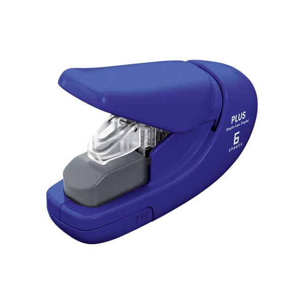 Zošívačka PLUS Paper Clinch mini SL-106AB (do 6 listov) modrá