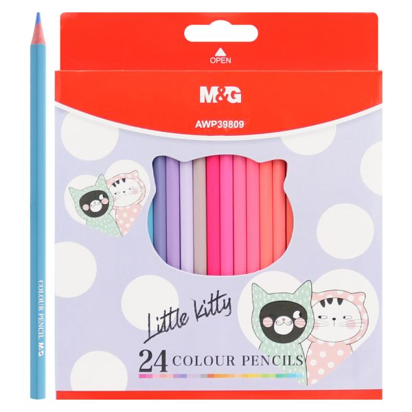 Pastelky šesťhranné M&G SMC Pastel - sada 24 ks