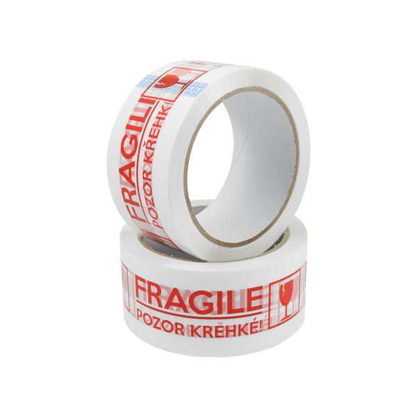 Lepiaca páska 48 mm x 66 m s potlačou - Fragile/Krehké!