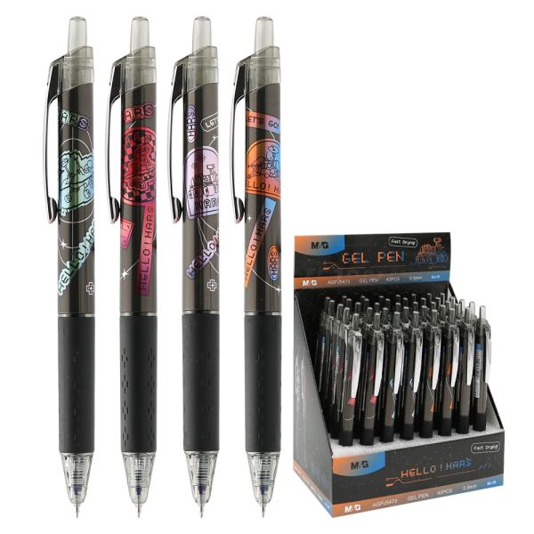 Pero gélové M&G Hello ! Mars hrot 0,5 mm (4 dizajny) - modrá náplň