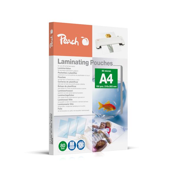 Laminovacie fólie Peach A4 216 x 303 mm, 80mic / bal. 100 ks