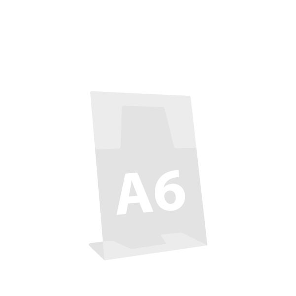 Stojan na dokumenty "L", naklonený, A6 105x148 mm