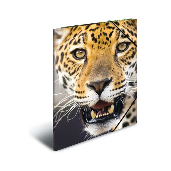 Doska s gumičkou PP A4 Leopard