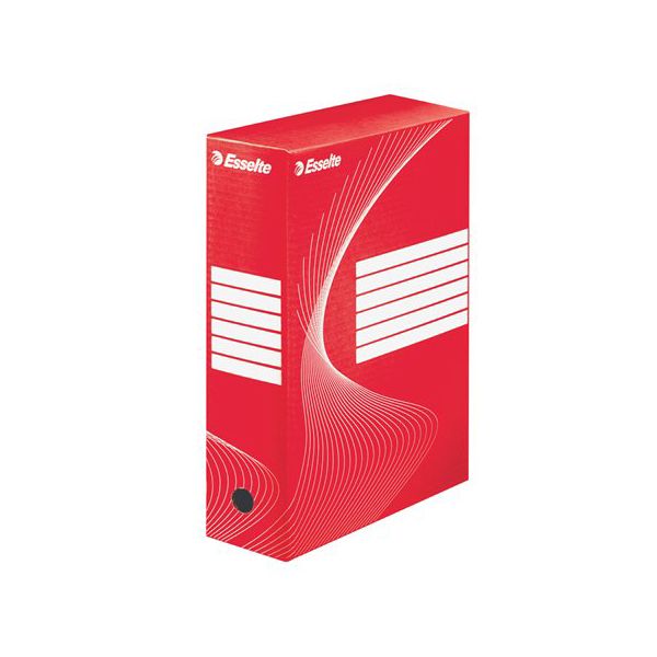 Archívny box A4 / 100 mm, kartón, ESSELTE "Standard", červený