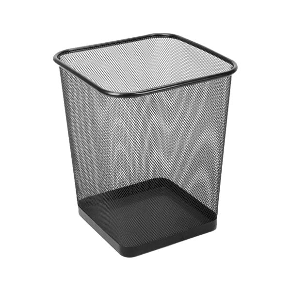 Drôtený kôš hranatý, čierny 20 l