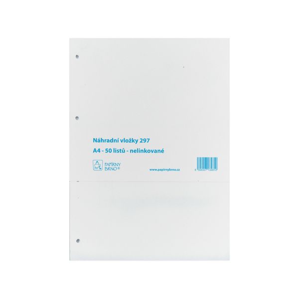 Náplne do karisblokov - A4  čisté, 100 ks/bal