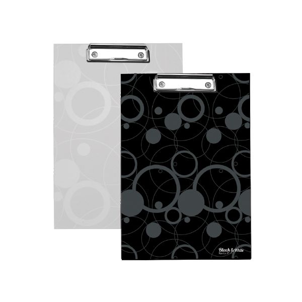 Podložka na písanie s klipom A4, biela (Black&White)