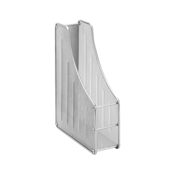 Drôtený stojan na časopisy J149, strieborný