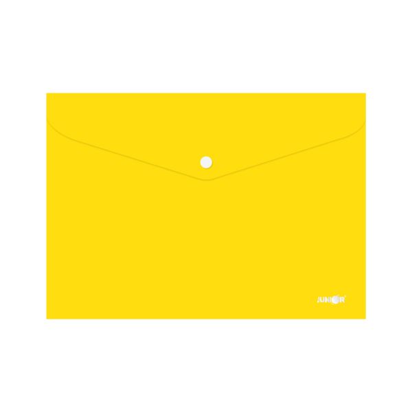Obal s patentkou PP/A4, žltý