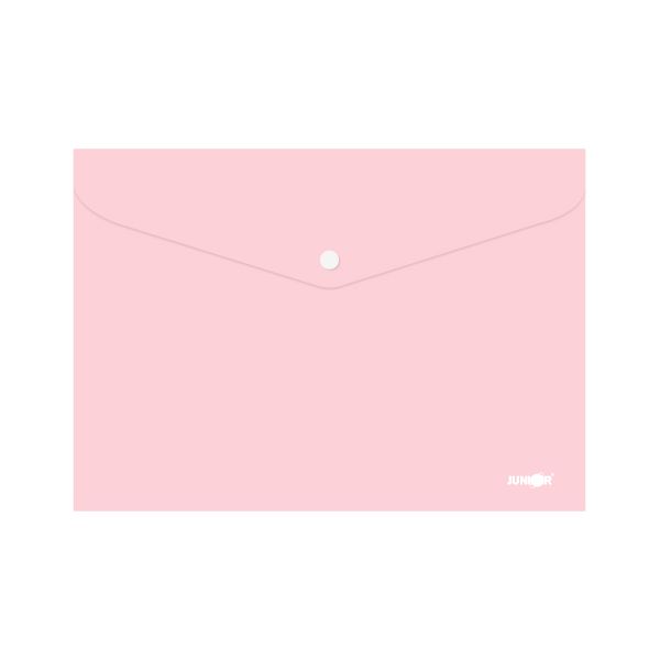 Obal s patentkou PP/A4 Pastel - ružový