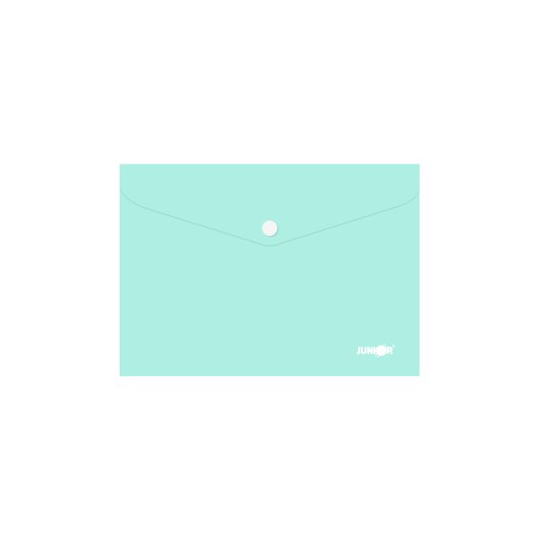 Obal s patentkou PP/A5 Pastel - zelený
