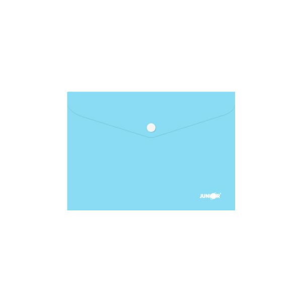 Obal s patentkou PP/A5 Pastel - modrý