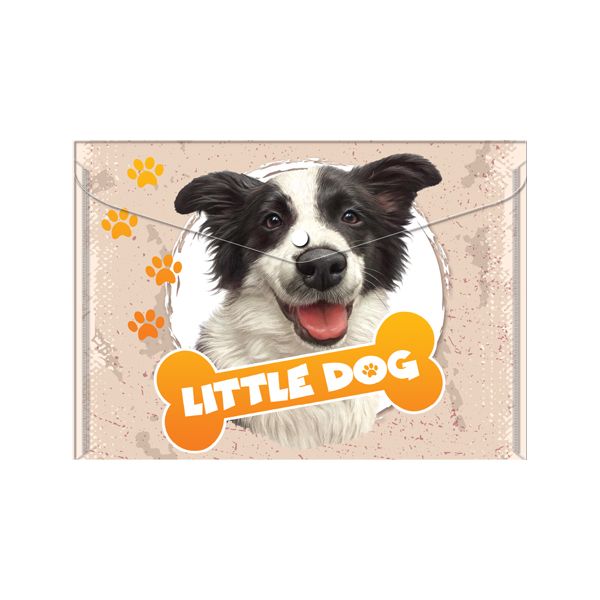 Obal PP s patentkou A4, Little Dog