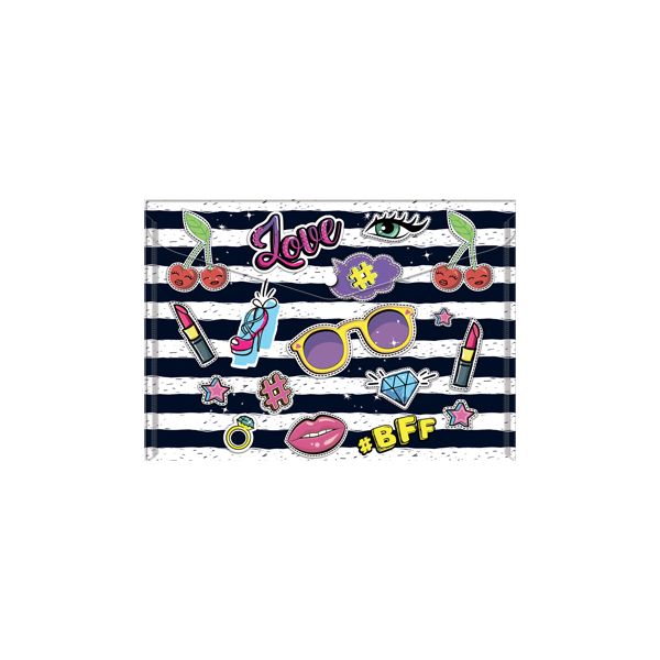 Obal PP s patentkou A5, Love Fashion