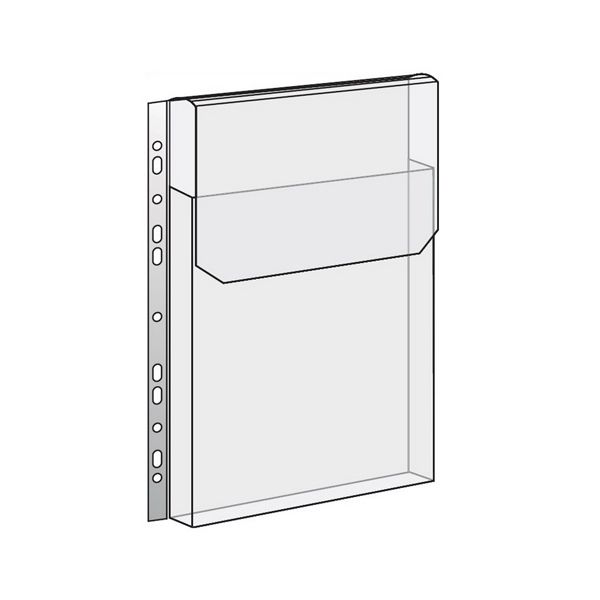Zakladací obal s klopou A4 na katalógy 180 mic s europerforáciou/10ks/