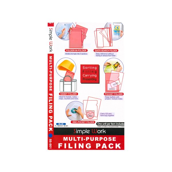 Obaly sada 5 ks  FL100CH biely