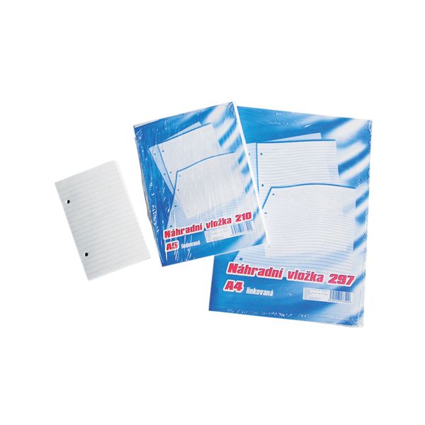 Náplne do karisblokov - A6 linajkové, 100 ks/bal