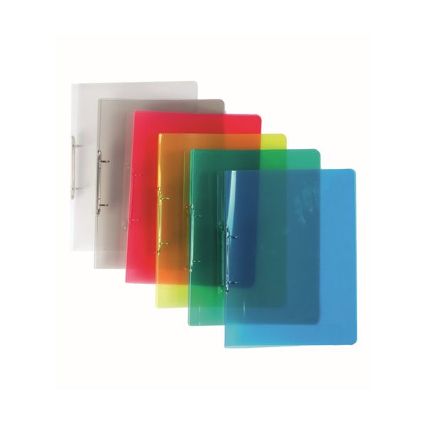 Poradač krúžkový PP (2-krúžkový) A4, transparentný zelený