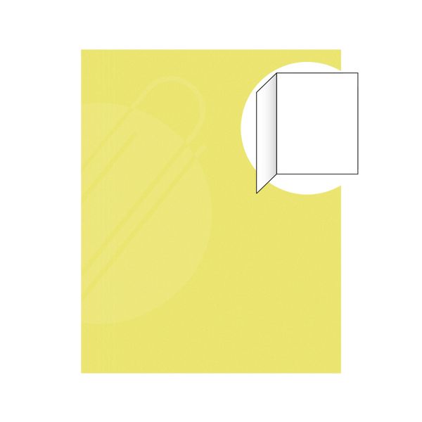 Odkladacia mapa bez klop EKO 250 - žltá