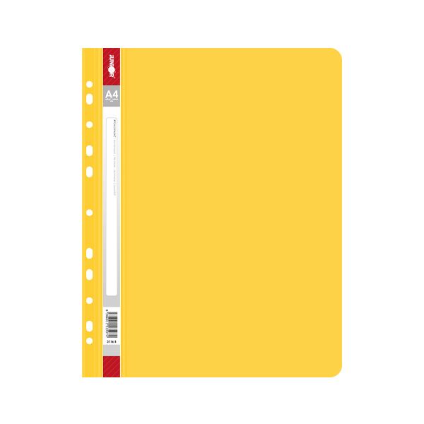 Rýchloviazač s europerforáciou PP/A4, žltý