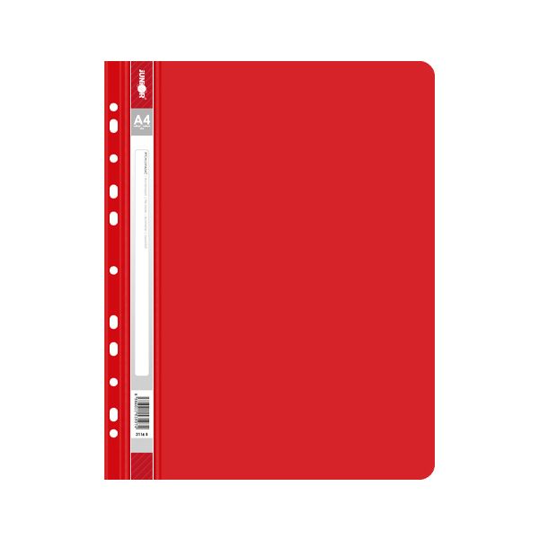 Rýchloviazač s europerforáciou PP/A4, červený