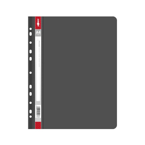 Rýchloviazač s europerforáciou PP/A4, čierny