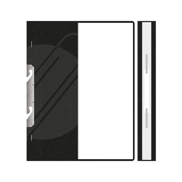 Rýchloviazač A4 RZP - závesný polovičný, PREŠPÁN - čierny